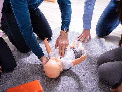 A healthcare professional demonstrating confidence in a life-saving procedure for neonates.